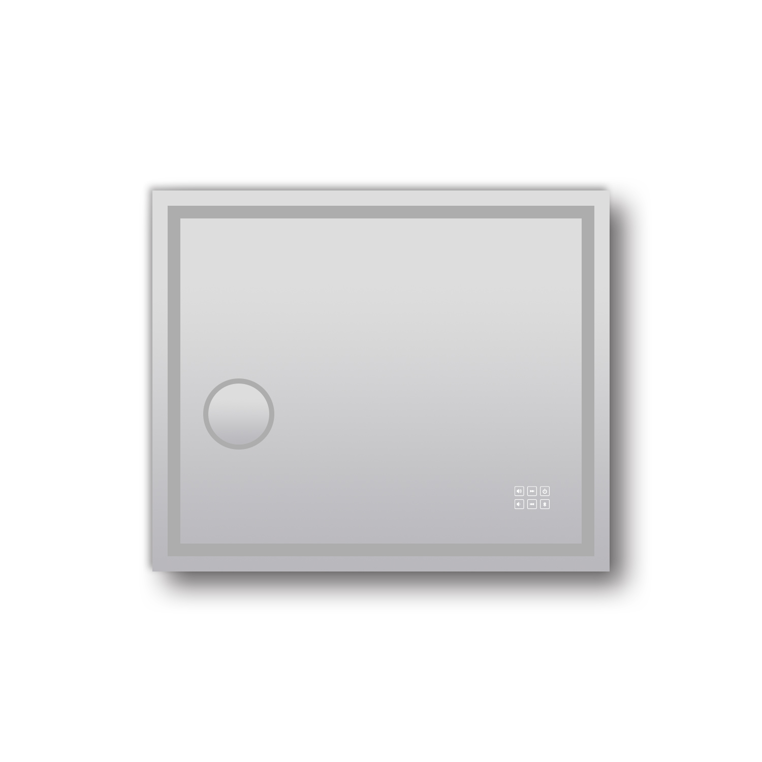 1200*800mm Rectangle 3 Color Lighting Frontlit Bluetooth LED Mirror(USB 5V 2.1A Charging Port)Magnifying Touch Sensor Switch - Image 3